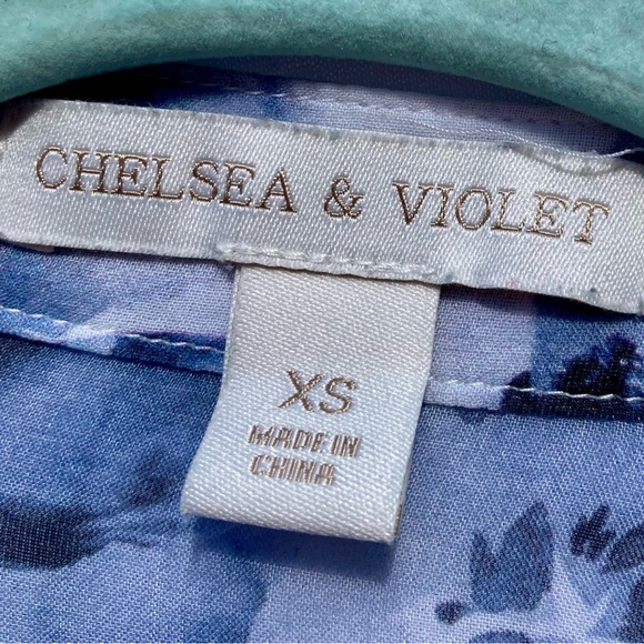 Chelsea & Violet Blue Floral Long Sleeve Dress - Picture 4 of 17